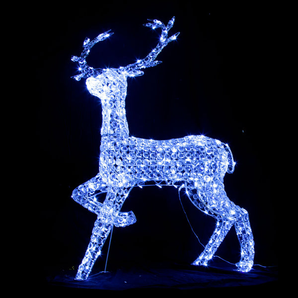 Samland 3D Acrylic LED Reindeer for Christmas Lighting Decoration 127cm
