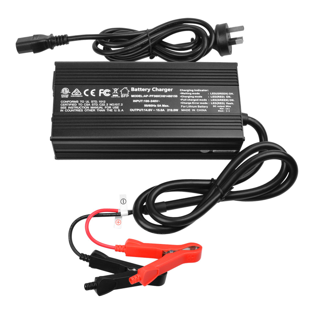 Samland AC/DC 14.6V 15AMP Charger for Lithium Iron Phosphate(Lifepo4)B ...