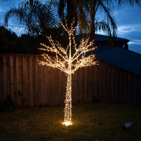 Samland 2.24m LED Snowy Twig Christmas Tree Light in Warm White