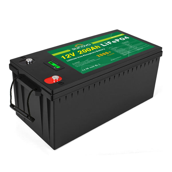 Samland 12V 200AH Deep Circle Lifepo4 Battery Rechargeable Lithium