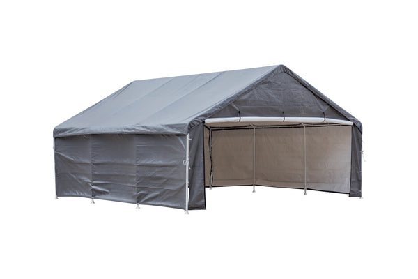 Samland Enclosure Kit for Portable Double Carport Canopy 18x20FT